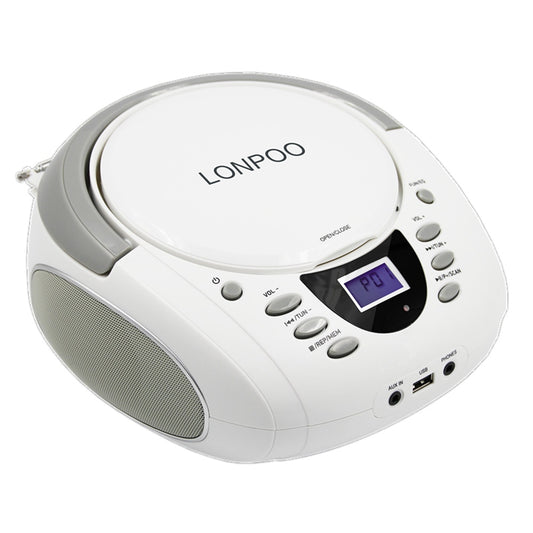 LONPOO Stereo Portable CD Player Boombox