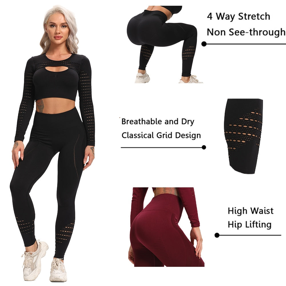 2 Piece Seamless Womens Sports Sets