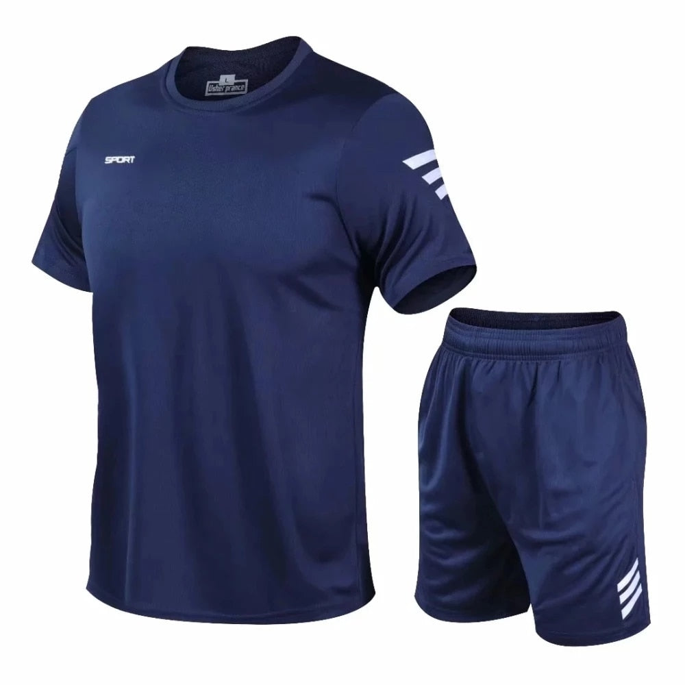 2 Pcs/Set Men Summer Sportswear