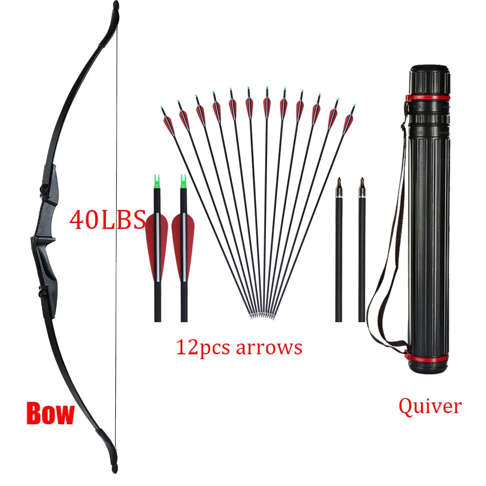 30lbs/40lbs Recurve Bow and Arrows Set