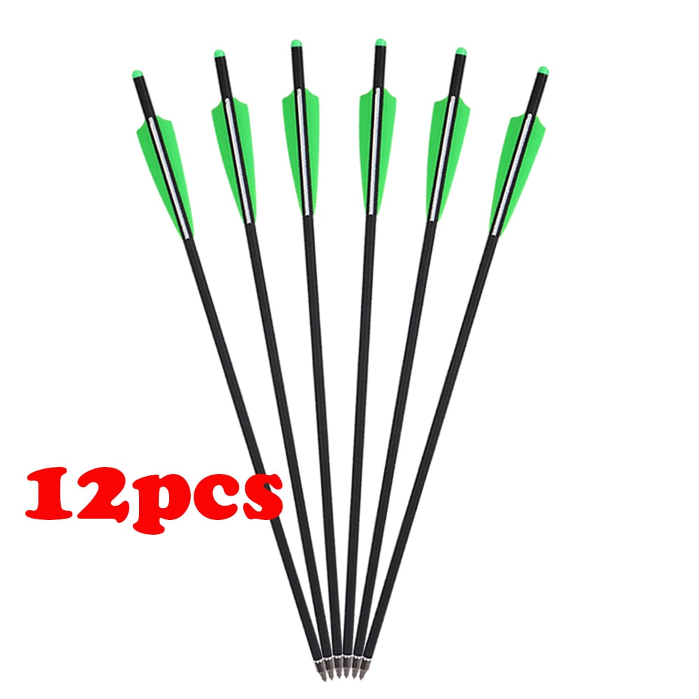 12pcs 20inch Archery Carbon Crossbow Arrows