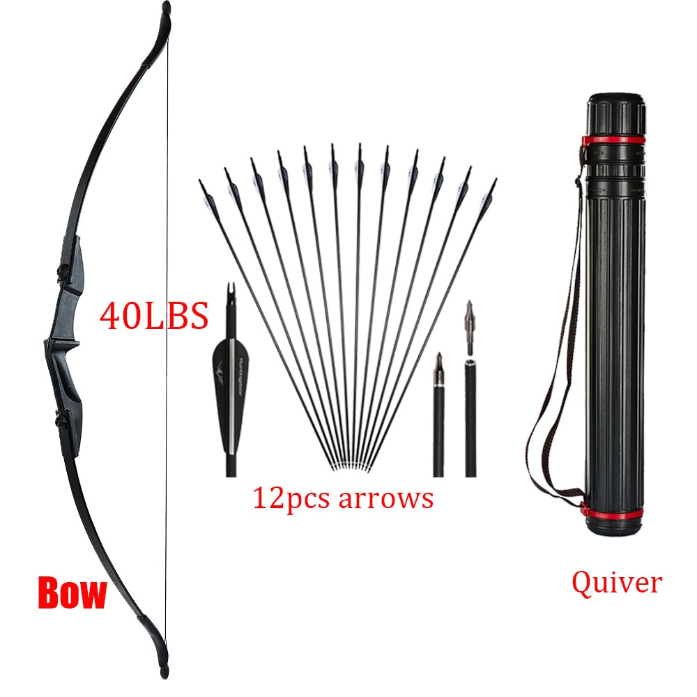 30lbs/40lbs Recurve Bow and Arrows Set