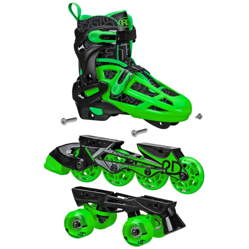 Roller Derby Boys 2-in-1 Roller/Inline Skates