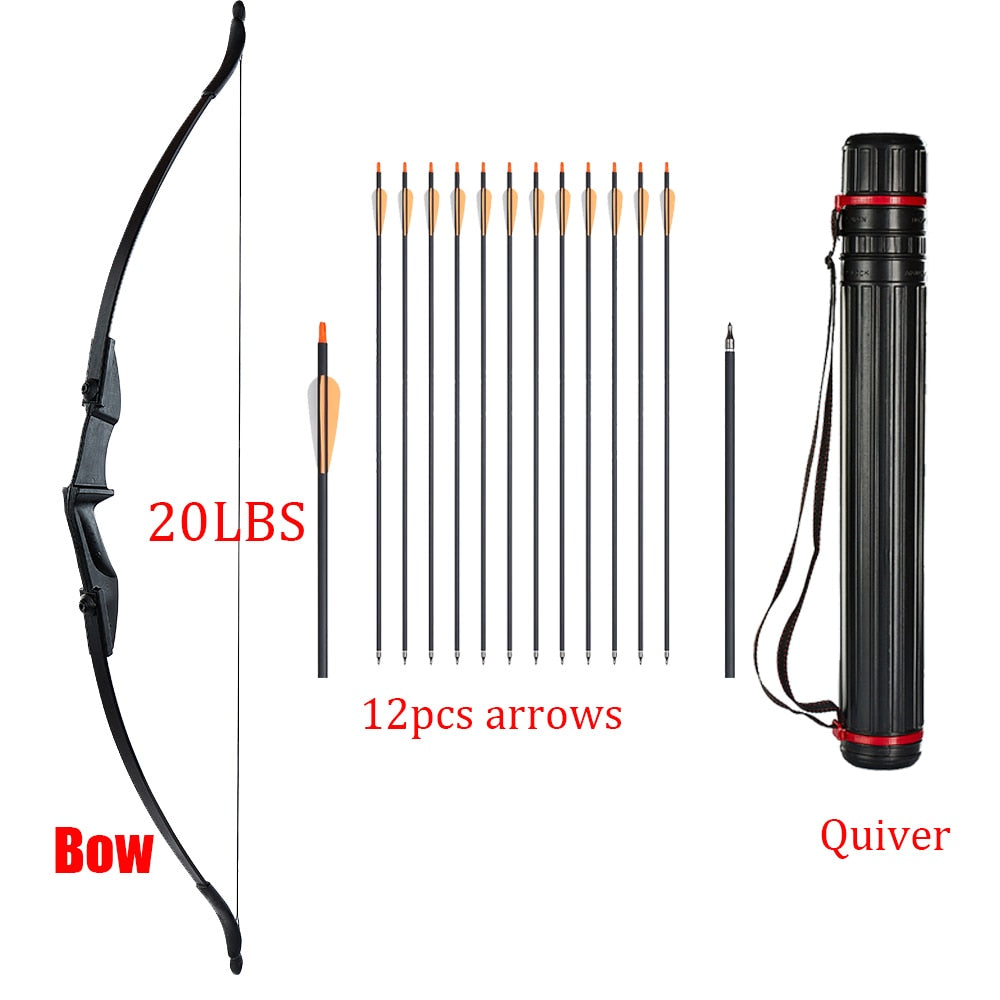 30lbs/40lbs Recurve Bow and Arrows Set