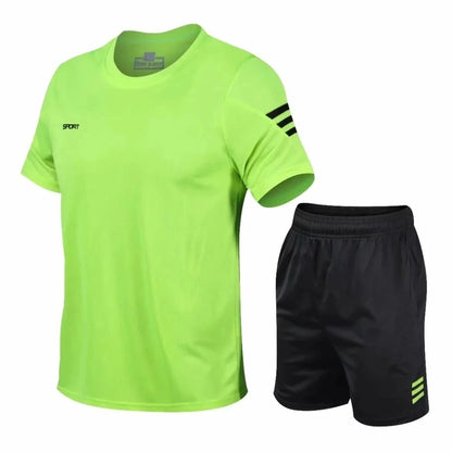 2 Pcs/Set Men Summer Sportswear