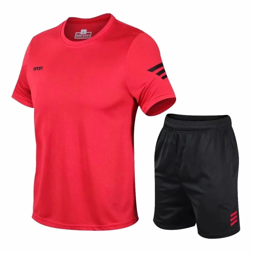 2 Pcs/Set Men Summer Sportswear