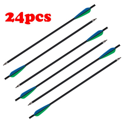 12pcs 20inch Archery Carbon Crossbow Arrows