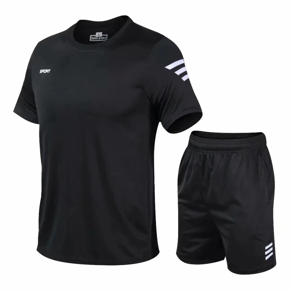 2 Pcs/Set Men Summer Sportswear