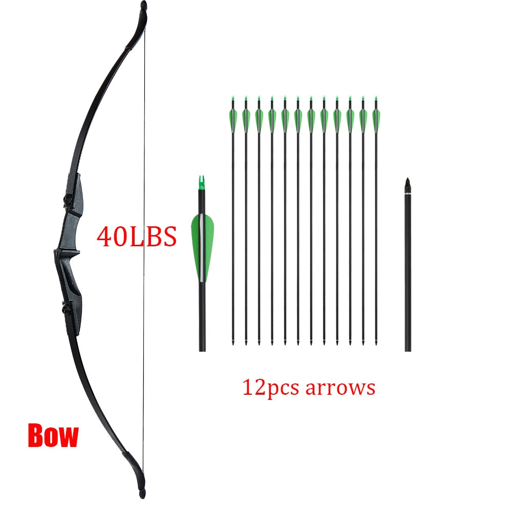 30lbs/40lbs Recurve Bow and Arrows Set