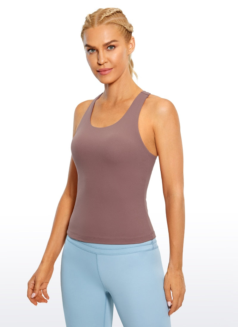 Workout Tank Top With Built in Bra