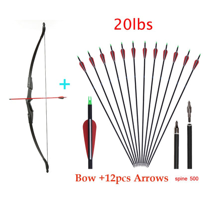 30lbs/40lbs Recurve Bow and Arrows Set