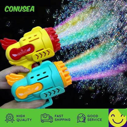 Kids Rocket Bubble Gun Blower